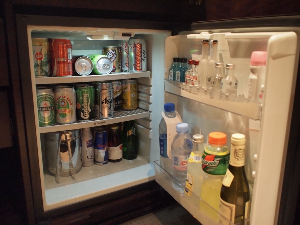 インターコンチネンタルホテル香港の冷蔵庫 インターコンチネンタル香港宿泊記